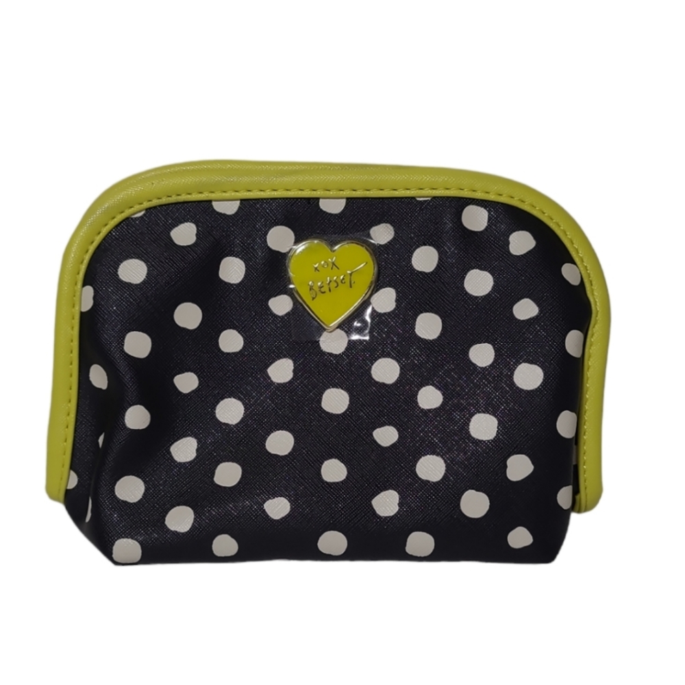 Betsey Johnson Roll Out Cosmetic Pouch / Makeup Bag